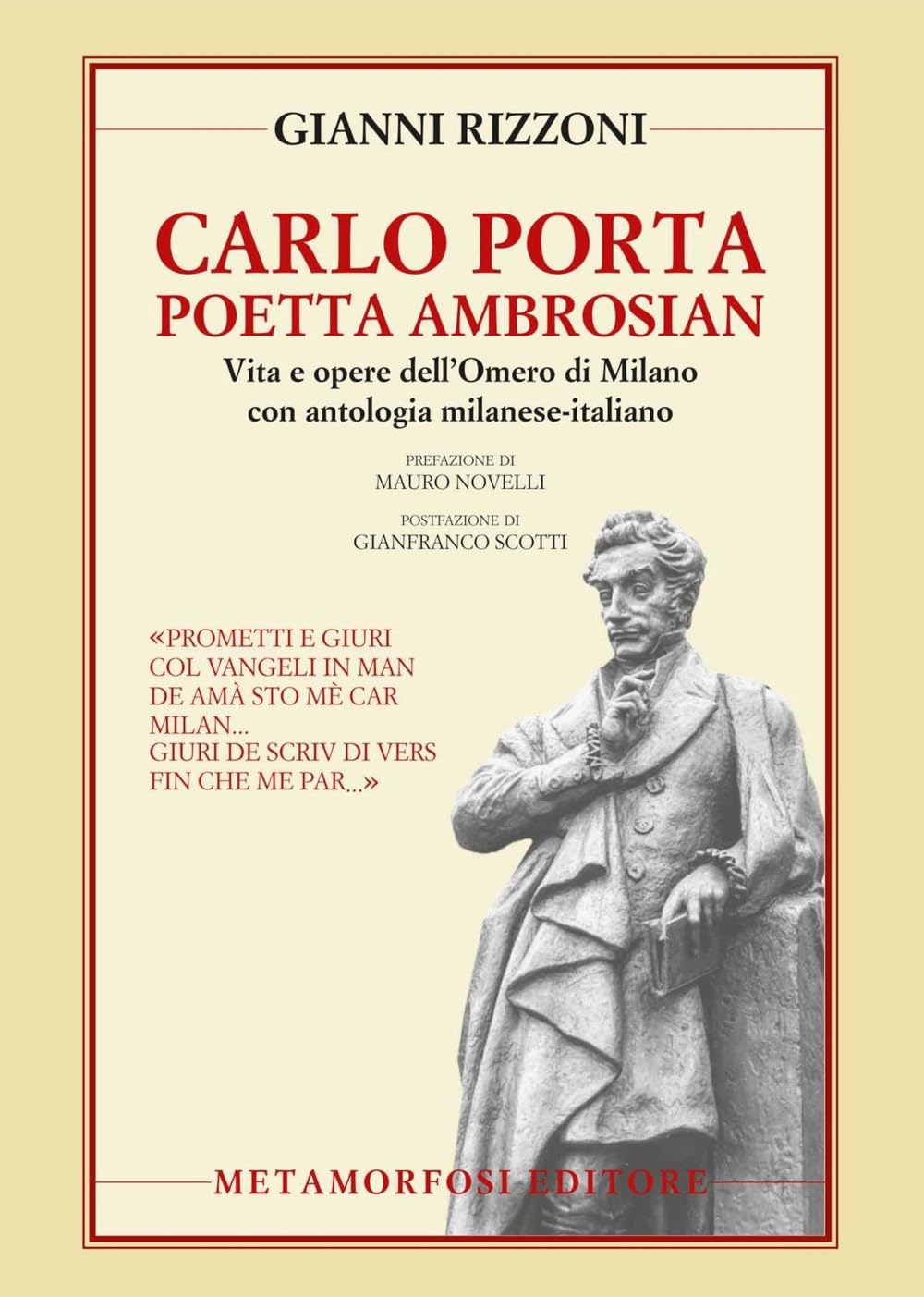 Carlo Porta poetta ambrosian (Piccola biblioteca dell'agenda letteraria) Contemporary literature Books