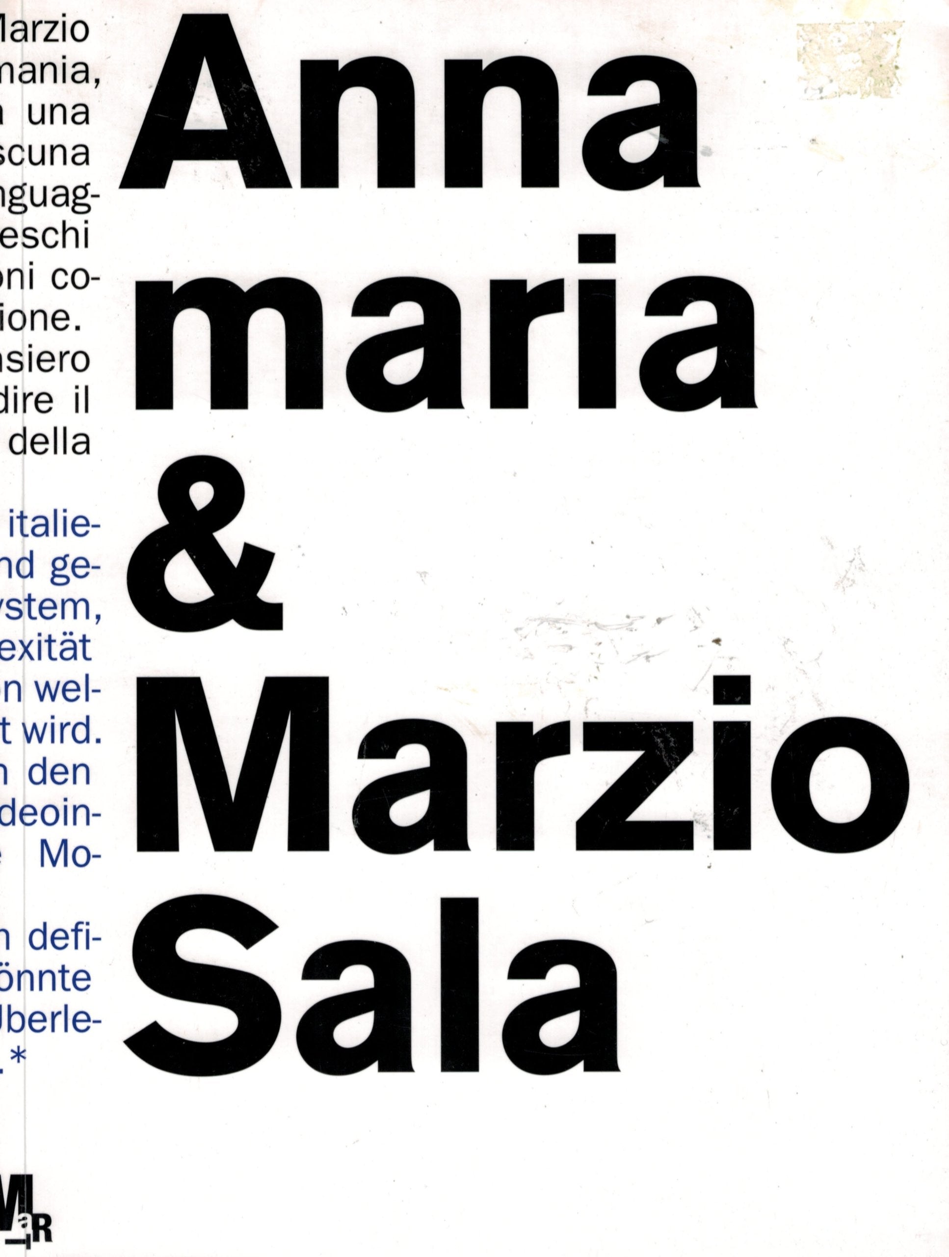 Annamaria & Marzio Sala. Ediz. italiana e tedesca Film, Art & Culture