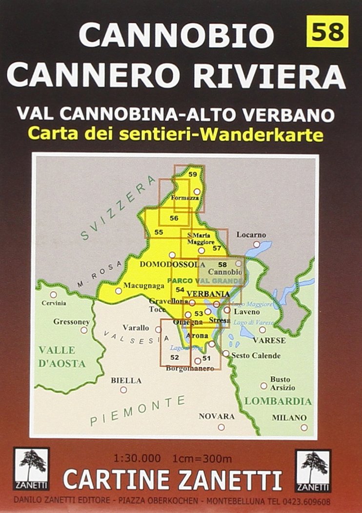 Cannobio, Cannero Riviera, Val Cannobina e Alto Verbano 1:30.000 (Cartine dei sentieri) Leisure, Home & Garden