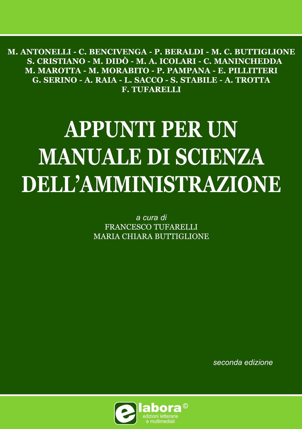 Appunti per un manuale di scienza dell'amministrazione book