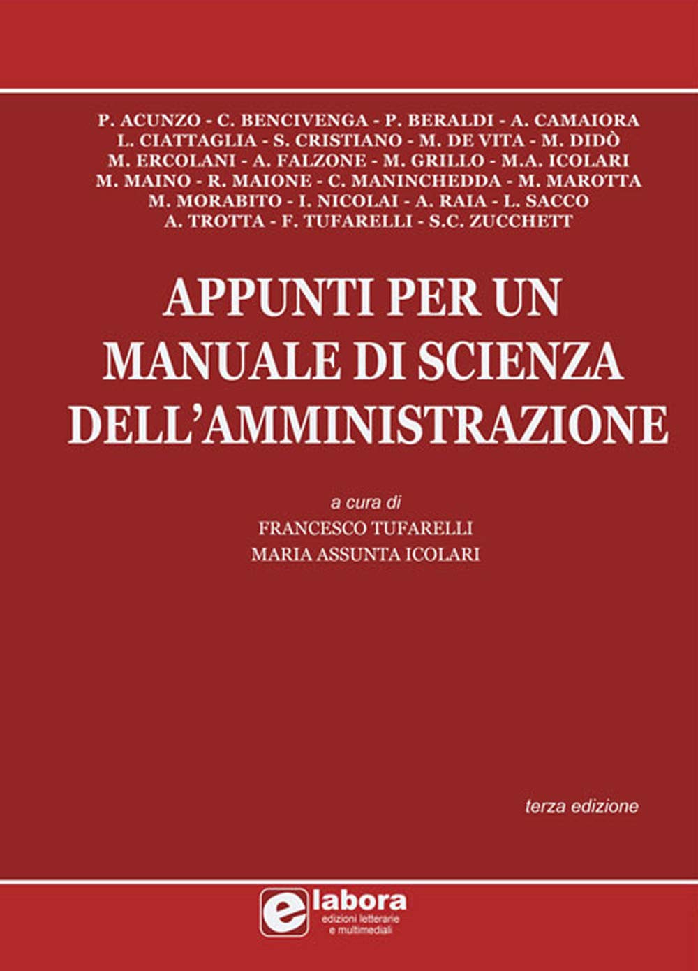 Appunti per un manuale di scienza dell'amministrazione book
