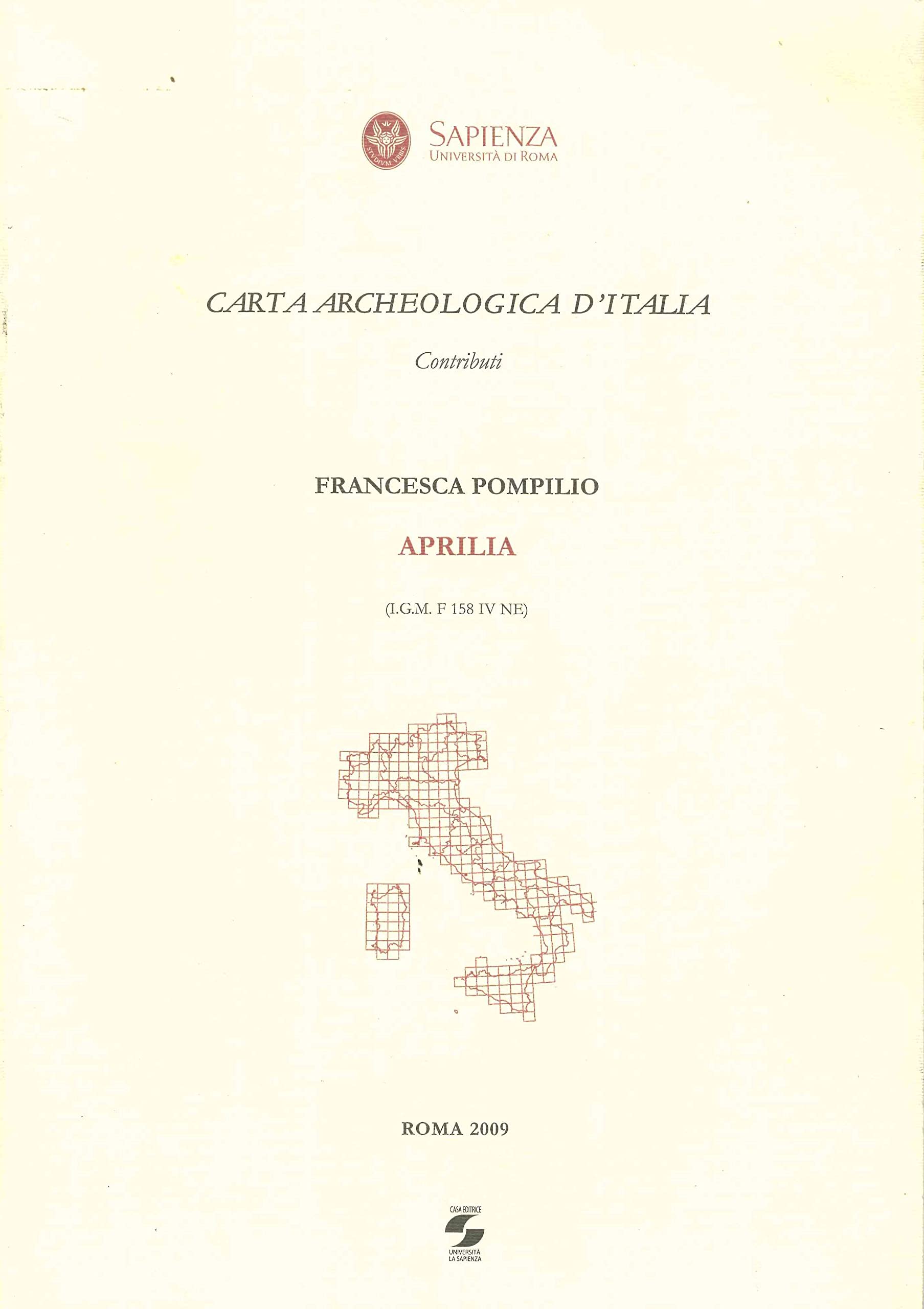 Carta archeologica d'Italia. Aprilia Natural Sciences