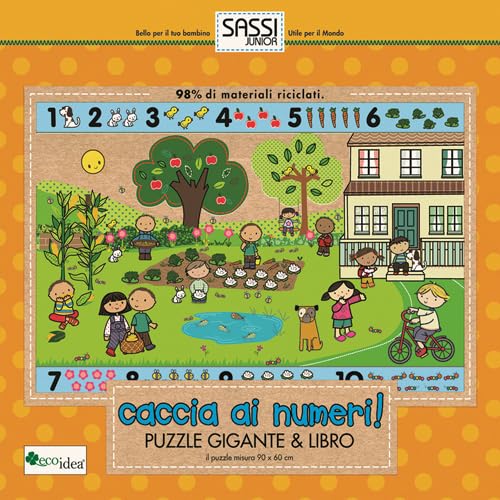 Caccia ai numeri! Puzzle gigante. Ediz. illustrata. Con libro book