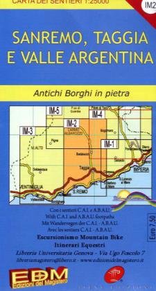 Sanremo, Taggia, Valle Argentina 1 : 25.000. Blatt IM-2 Leisure, Home & Garden