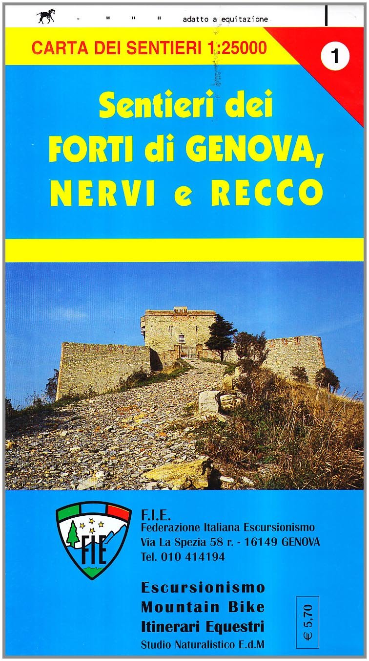 GE 1 Forti di Genova e sentieri tra Nervi e Recco alta via dei monti liguri Leisure, Home & Garden