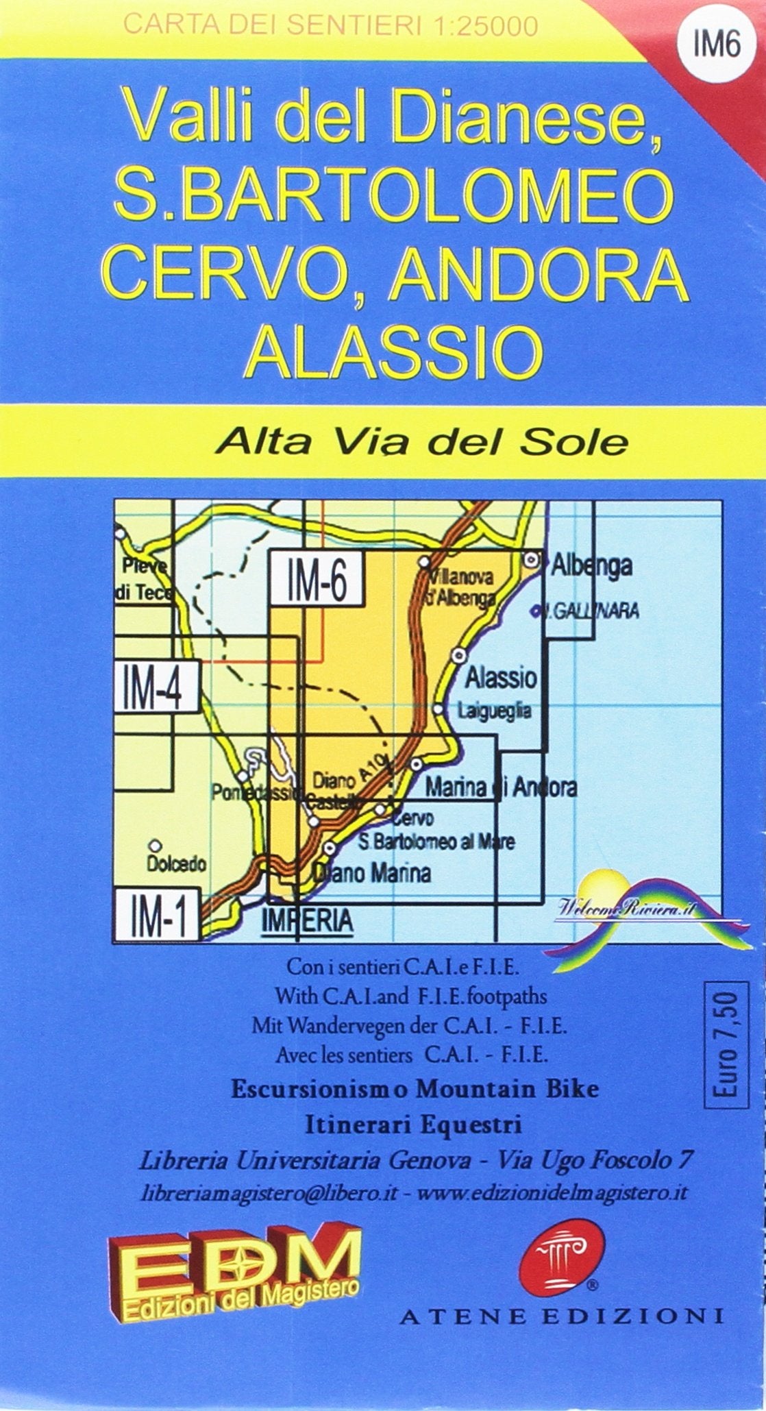 IM6 Valle del Dianese, Cervo, Andora, Alassio. Passeggiate e sentieri Leisure, Home & Garden