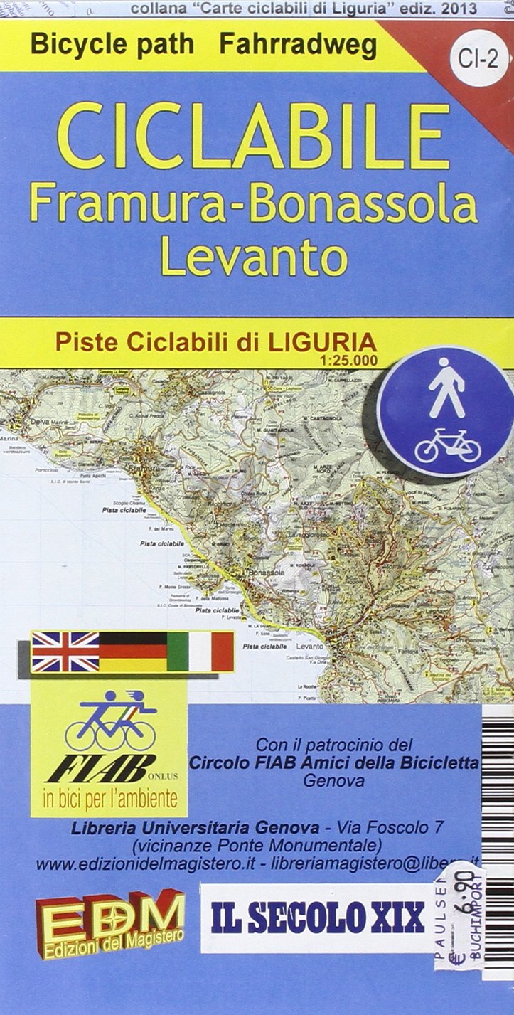 Fahrradkarte Framura Bonassola Levanto 1 : 25.000 Leisure, Home & Garden