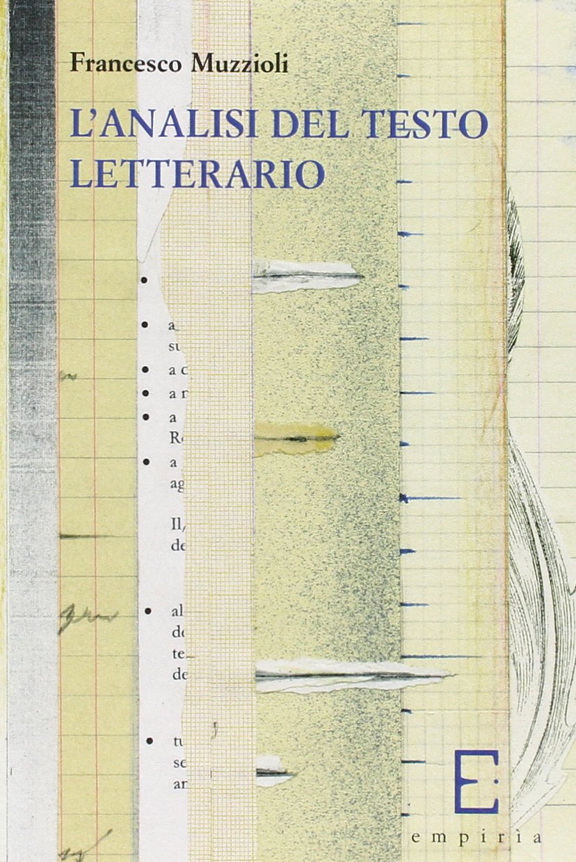 L'analisi del testo letterario book