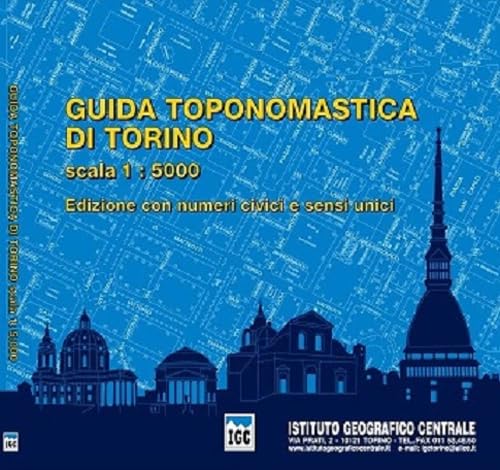 Guida toponomastica di Torino con numeri civici e sensi unici 1:5.000 book