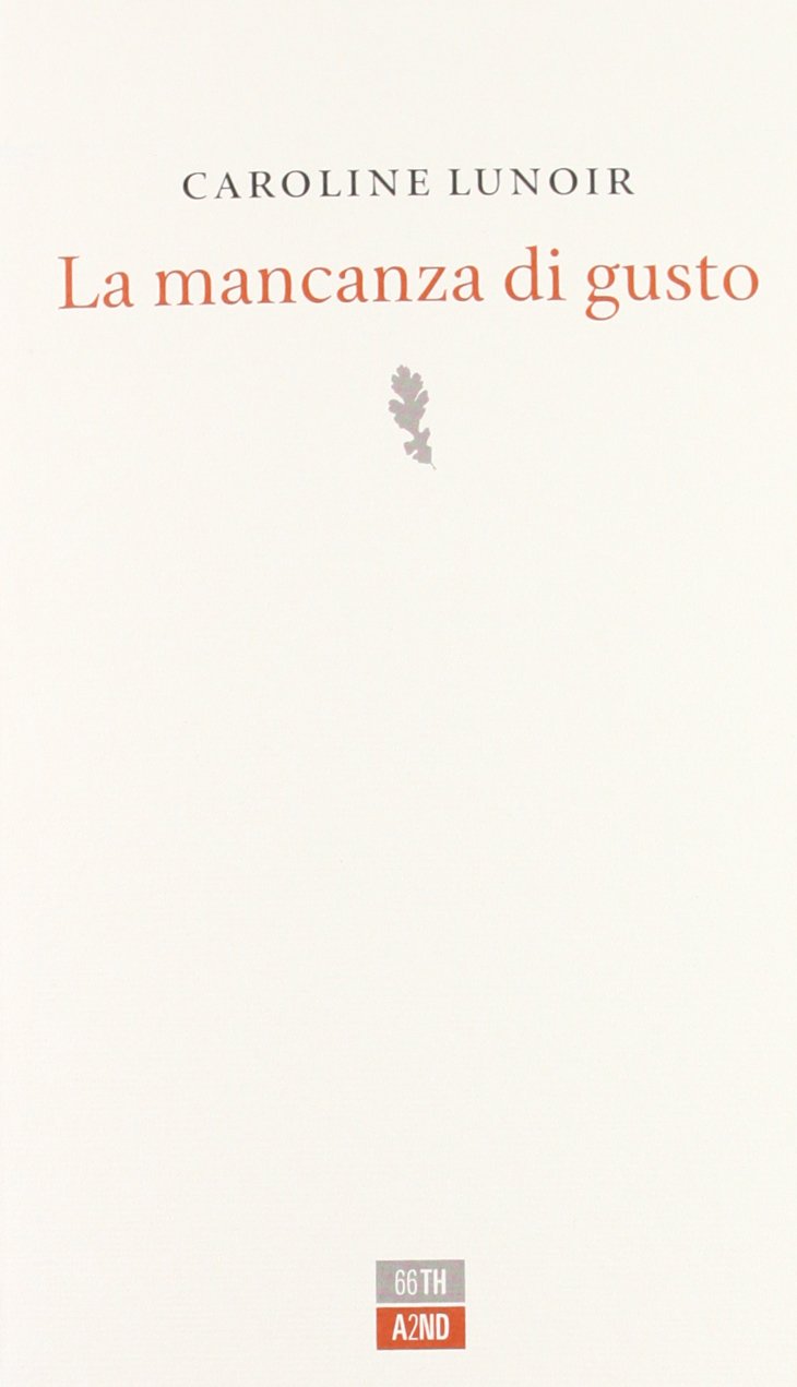 La mancanza di gusto book