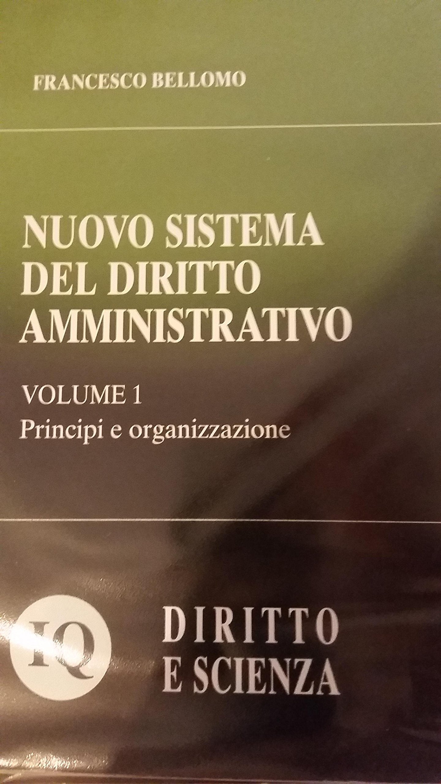 Nuovo sistema del diritto amministrativo. Principi ed organizzazione (Vol. 1) Law