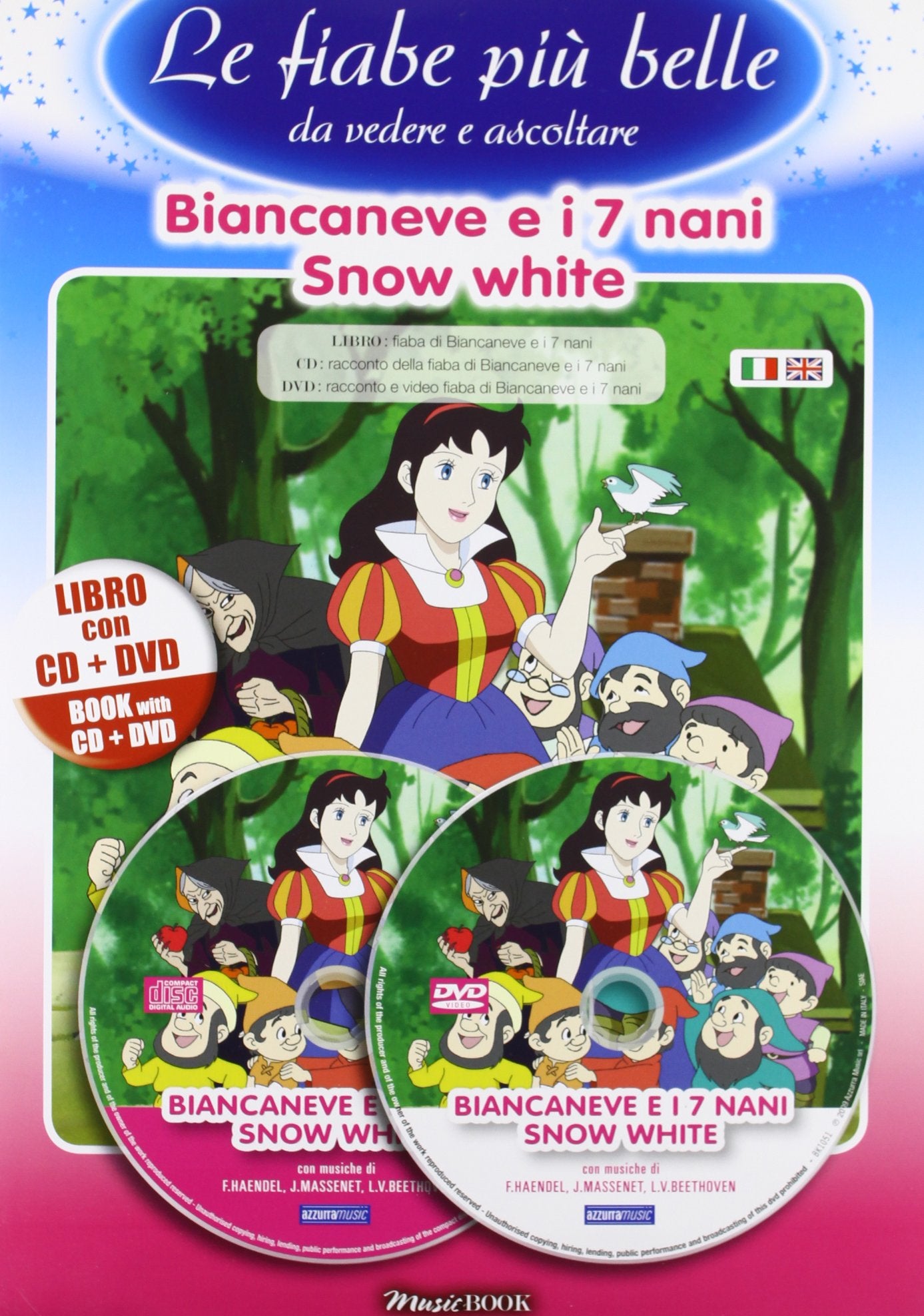 Biancaneve e i 7 nani. Ediz. italiana e inglese. Con CD Audio. Con DVD Children's books