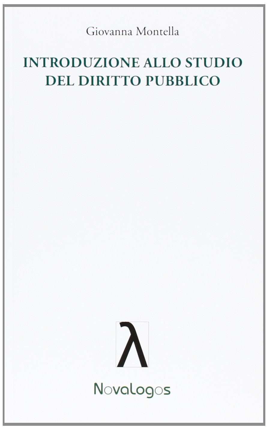 Introduzione allo studio del diritto pubblico Law