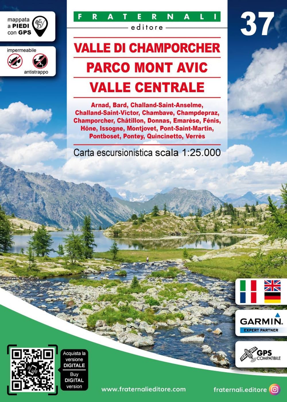 37 Valle di Champorcher - Parco Mont Avic - Valle Centrale (wandelkaart, Band 37) Leisure, Home & Garden