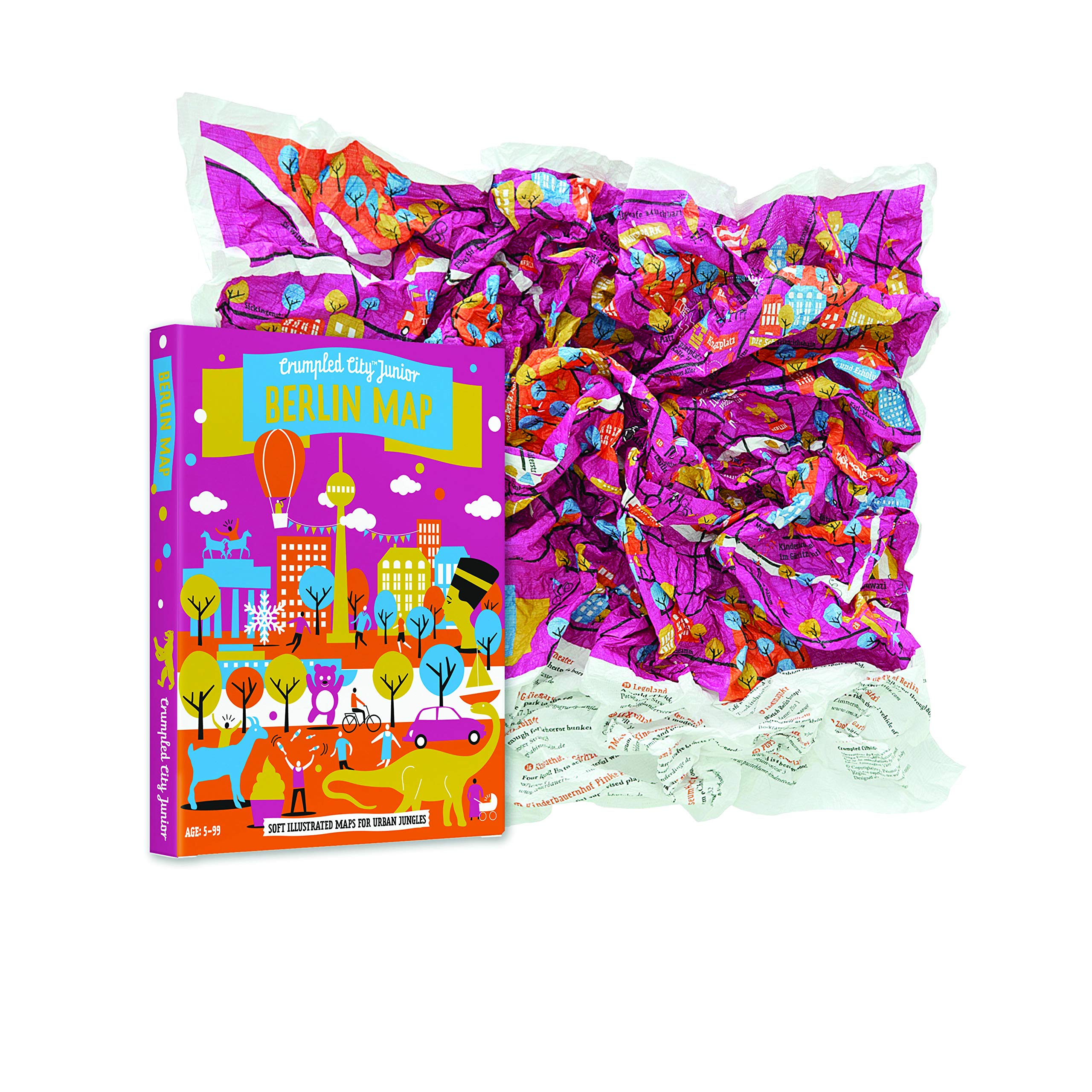 Crumpled City Junior Berlin (internationale Ausgabe des Jugend-Stadtplans Berlin in englischer Sprache): Die schlauen Stadtpläne für City Kids Leisure, Home & Garden
