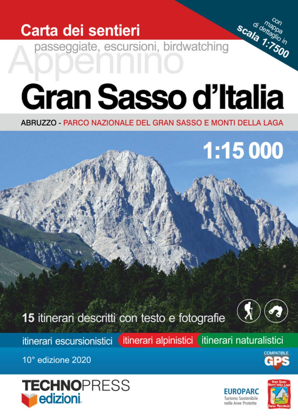 Gran Sasso d'Italia. Carta dei sentieri 1:15.000 Leisure, Home & Garden