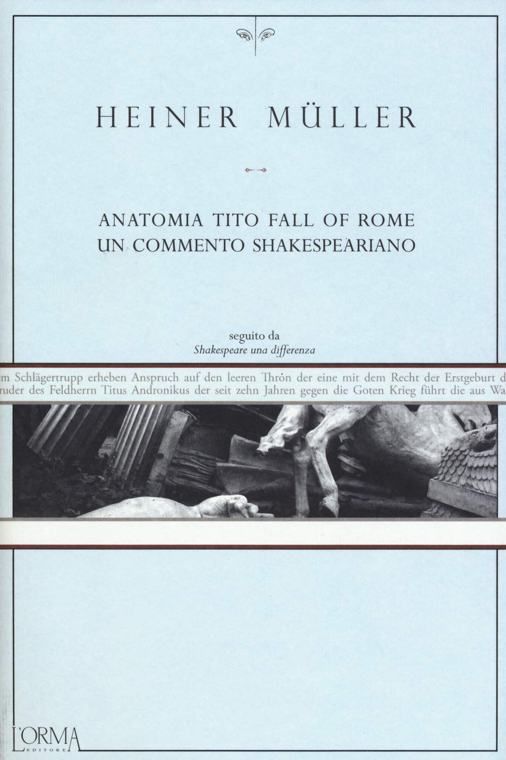 Anatomia Tito. Fall of Rome. Un commento shakespeariano book