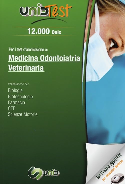 12.000 quiz. Per i test d'ammissione a: medicina, odontoiatria, veterinaria. Con software di simulazione book