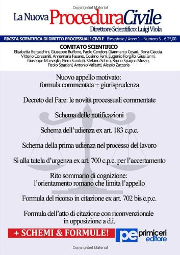 La Nuova Procedura Civile (03/2013) (Diritto) Law