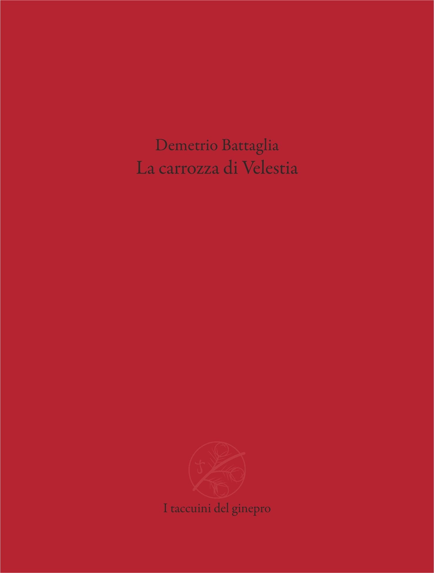 La carrozza di Velestia book