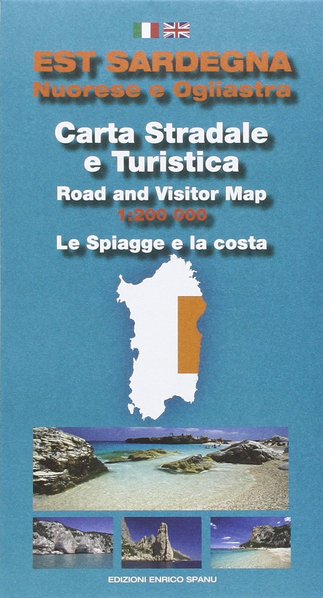 Est Sardegna nuorese e ogliastra. Carta stradale e turistica. Le spiagge e la costa 1:200.000 Leisure, Home & Garden
