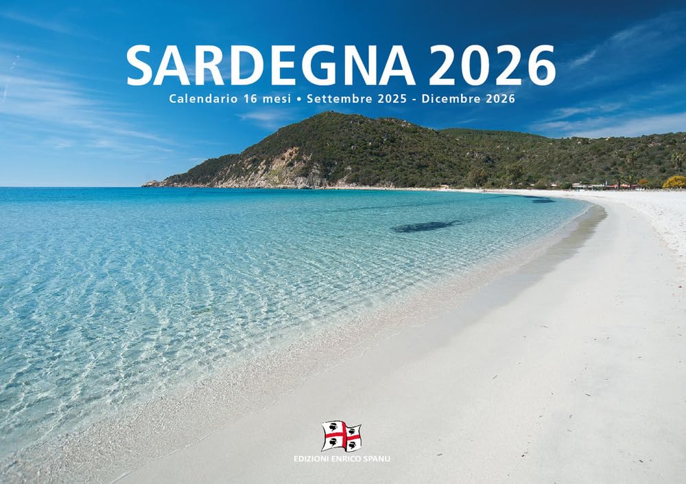 Sardegna 2026. Calendario da parete 16 mesi Leisure, Home & Garden