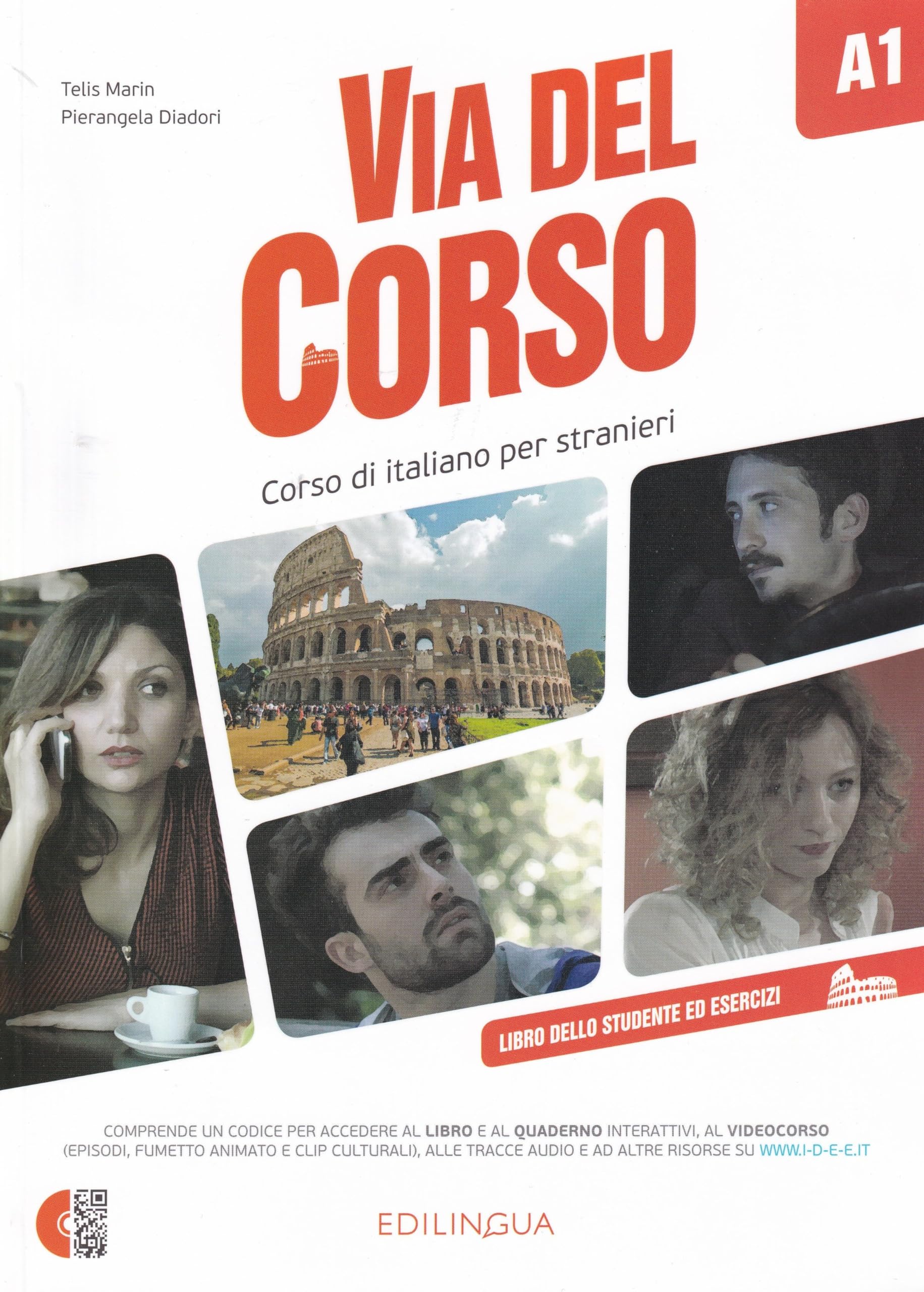 Via del Corso A1, m. 2 Audio-CDs u. Video-DVD: Corso di italiano per stranieri. Libro dello studente ed esercizi Foreign Languages ​​& Dictionaries