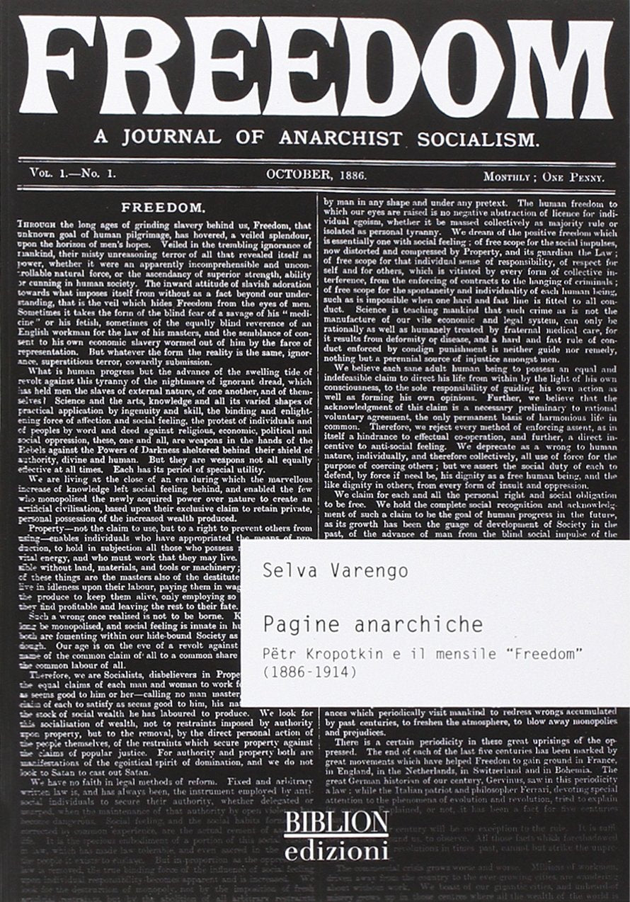Pagine anarchiche. Petr Kropotkin e il mensile 'Freedom' (1886-1914) Media & Communication