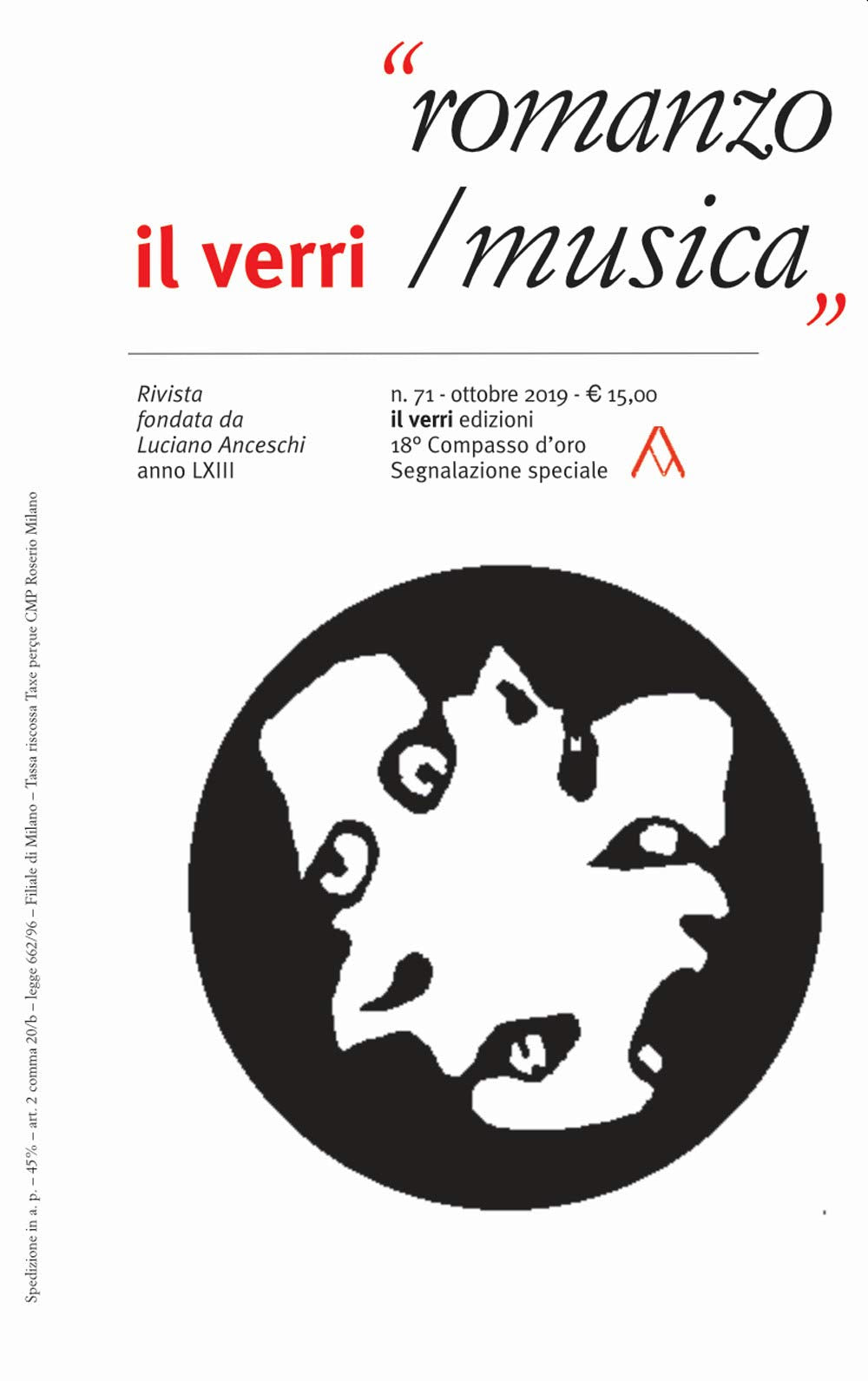 Il Verri. Nuova ediz.. Romanzo/Musica (2019) (Vol. 71) Contemporary literature