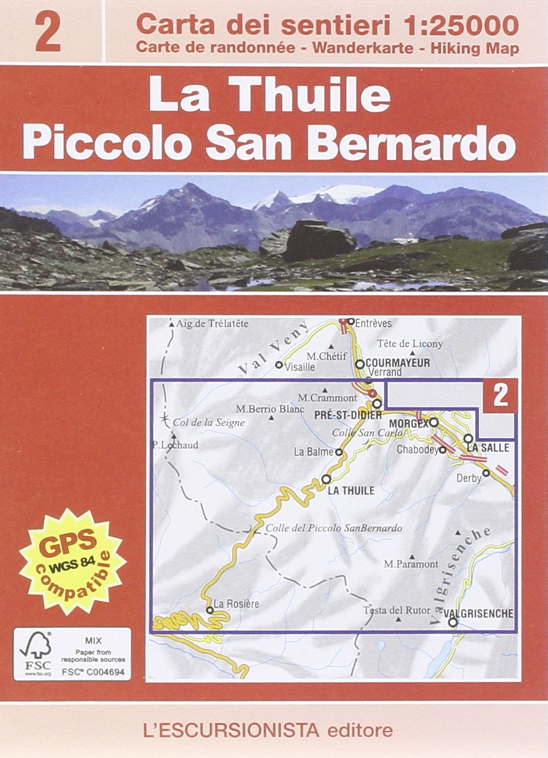 La Thuile, piccolo San Bernardo 1:25.000 trekking. Mappa escursionistica. Ediz. multilingue (Trekking week-end) Leisure, Home & Garden