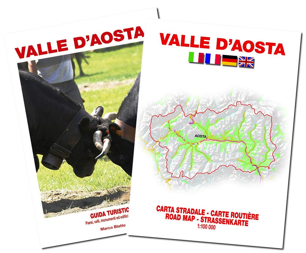 Valle d'Aosta. Guida turistica e pianta della città. Con guida turistica book