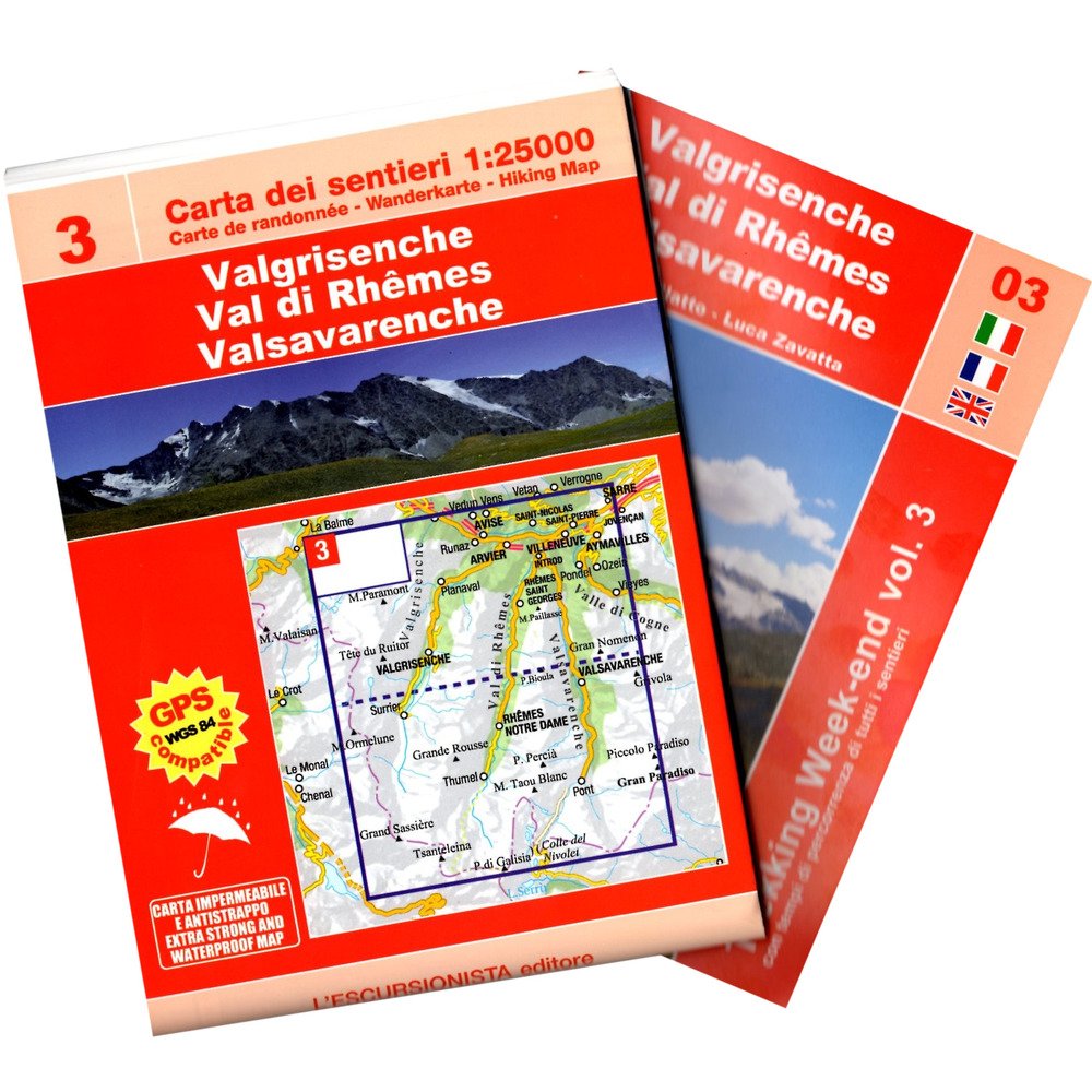 Valgrisenche-Val di Rhemes-Valsavarenche. Scala 1:25.000. Ediz. multilingue. Con mappa escursionistica 1:25000 (Trekking week-end) Leisure, Home & Garden