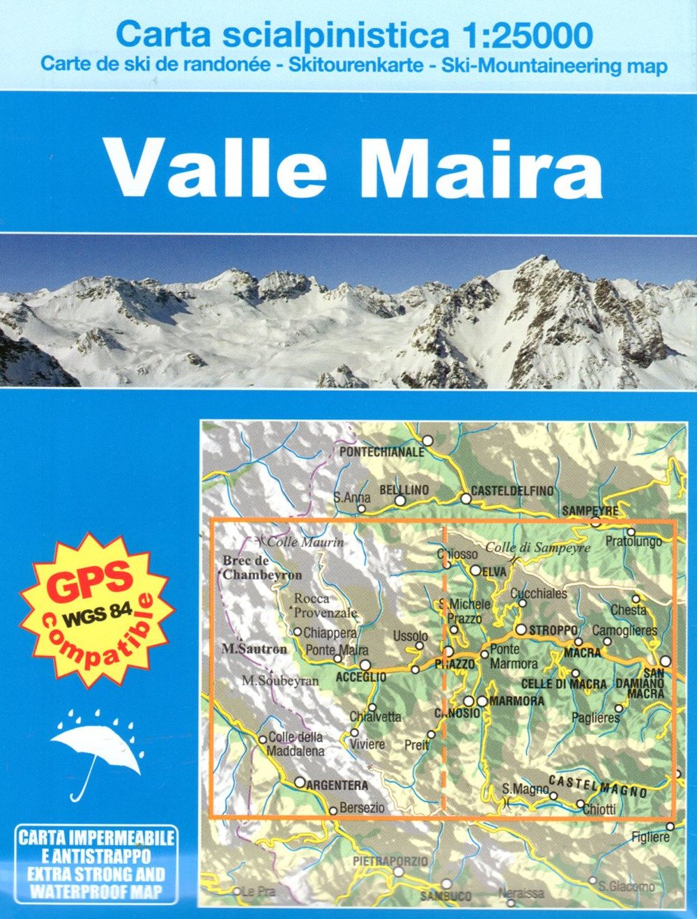 Valle Maira 1:25000. Carta dei sentieri-Carte de randonée-Wanderkarte-Hiking Map (Le nevi dell'escursionista) Leisure, Home & Garden