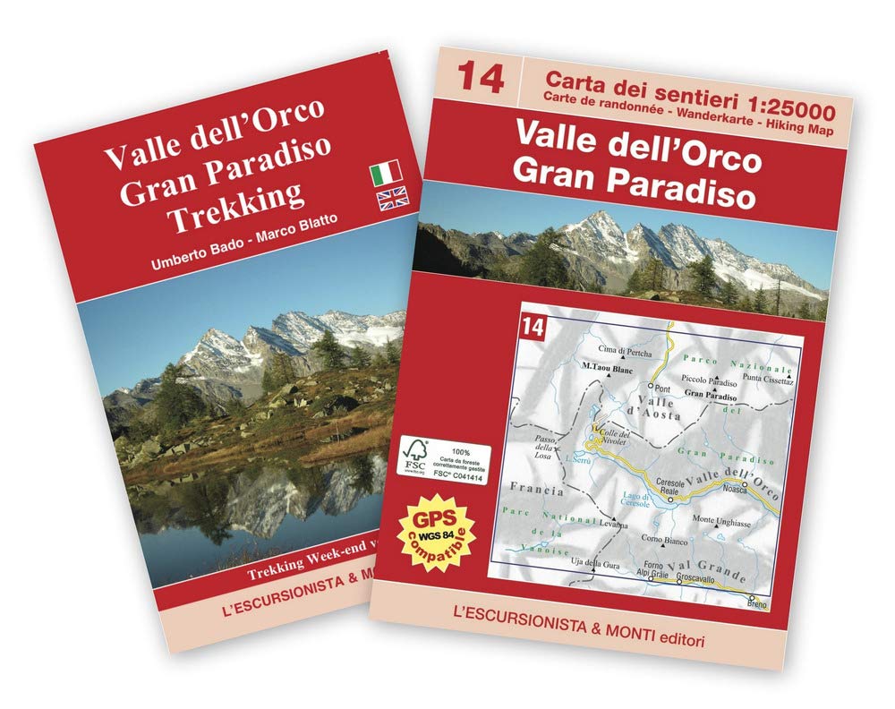 Valle dell'Orco, Gran Paradiso trekking. Con cartina 1:25.000. Ediz. multilingue Leisure, Home & Garden