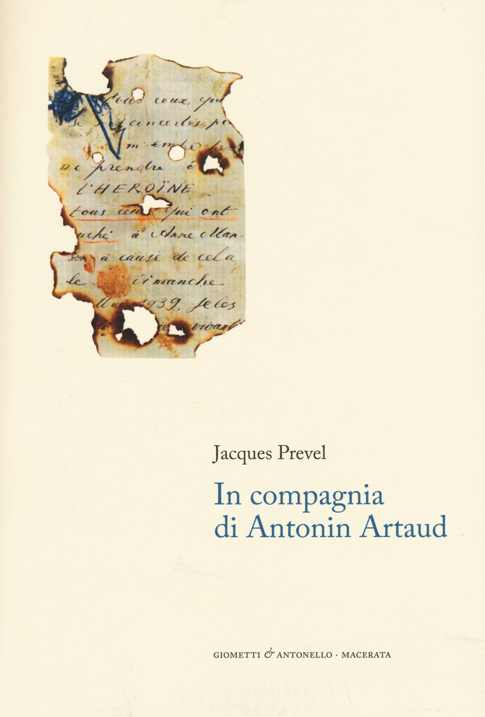 In compagnia di Antonin Artaud (Letteratura) Contemporary literature