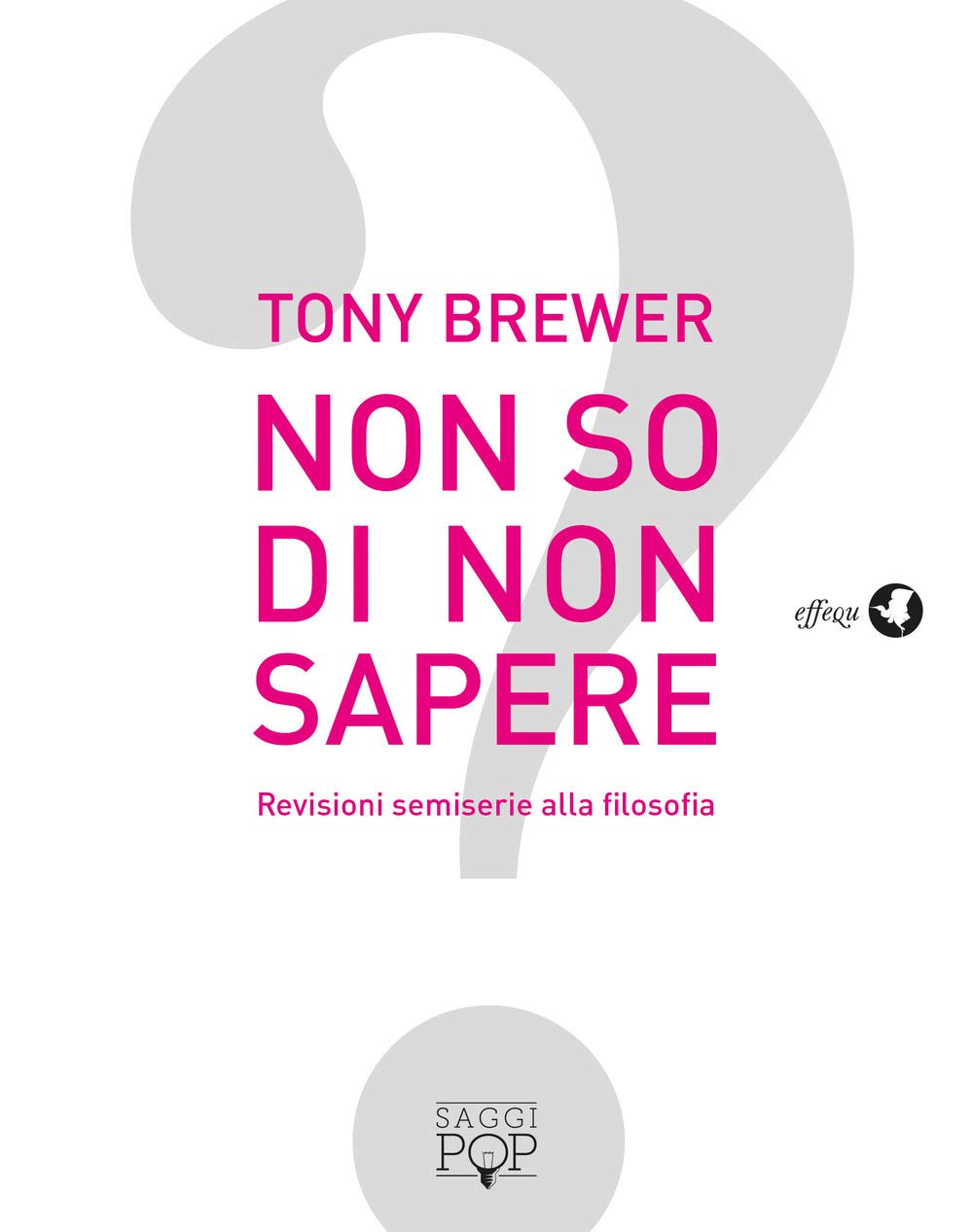 Non so di non sapere. Revisioni semiserie alla filosofia Philosophy