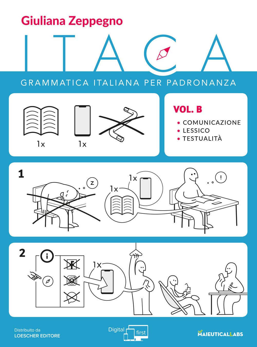Itaca. Grammatica italiana per padronanza. Per le Scuole superiori. Con espansione online. Comunicazione, lessico e testualità (Vol. B) Professional & Reference Books