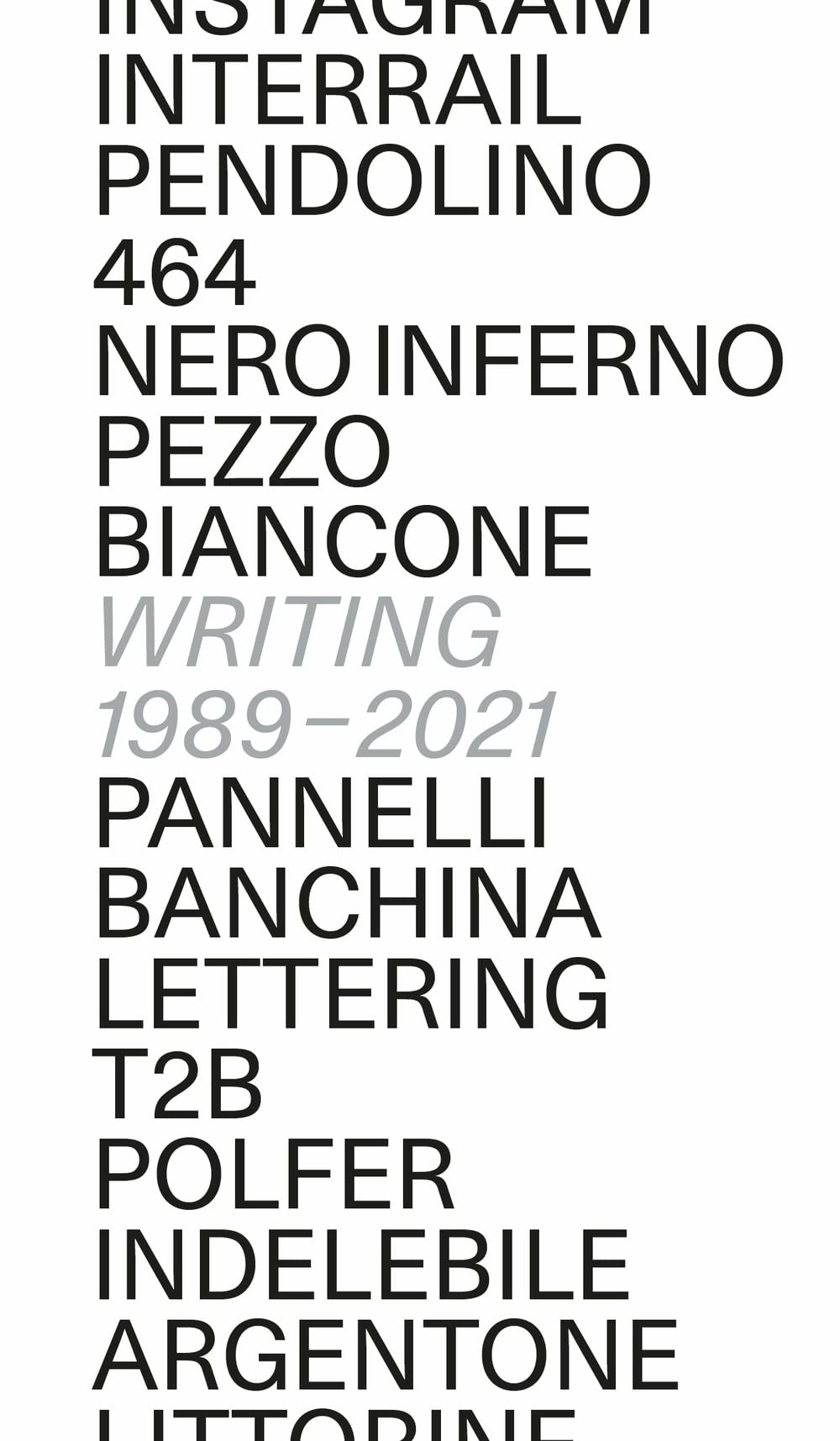 Graffiti writing in Italy 1989-2021. Ediz. italiana e inglese book