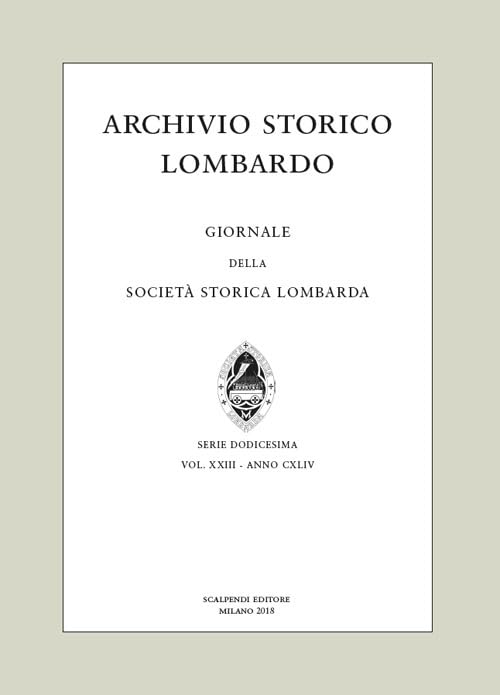 Archivio storico lombardo. Giornale della Società storica lombarda (2018) (Vol. 23) book