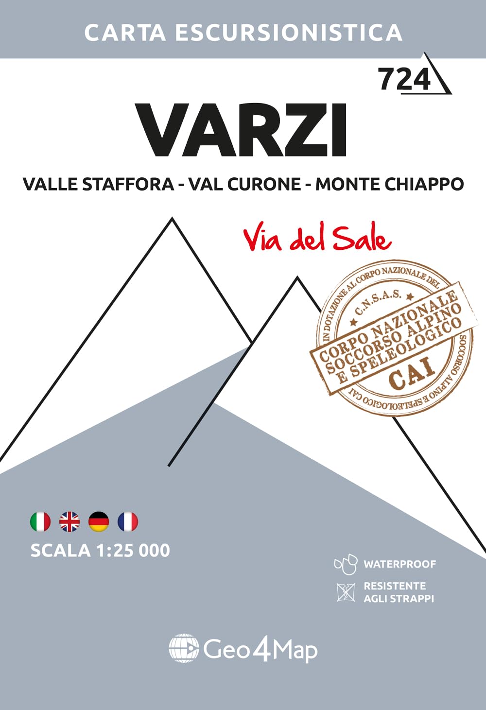 724 Varzi Valle Staffora - Val Curone - Monte Chiappo (Via del Sale). Carta escursionistica 1:25.000 Leisure, Home & Garden