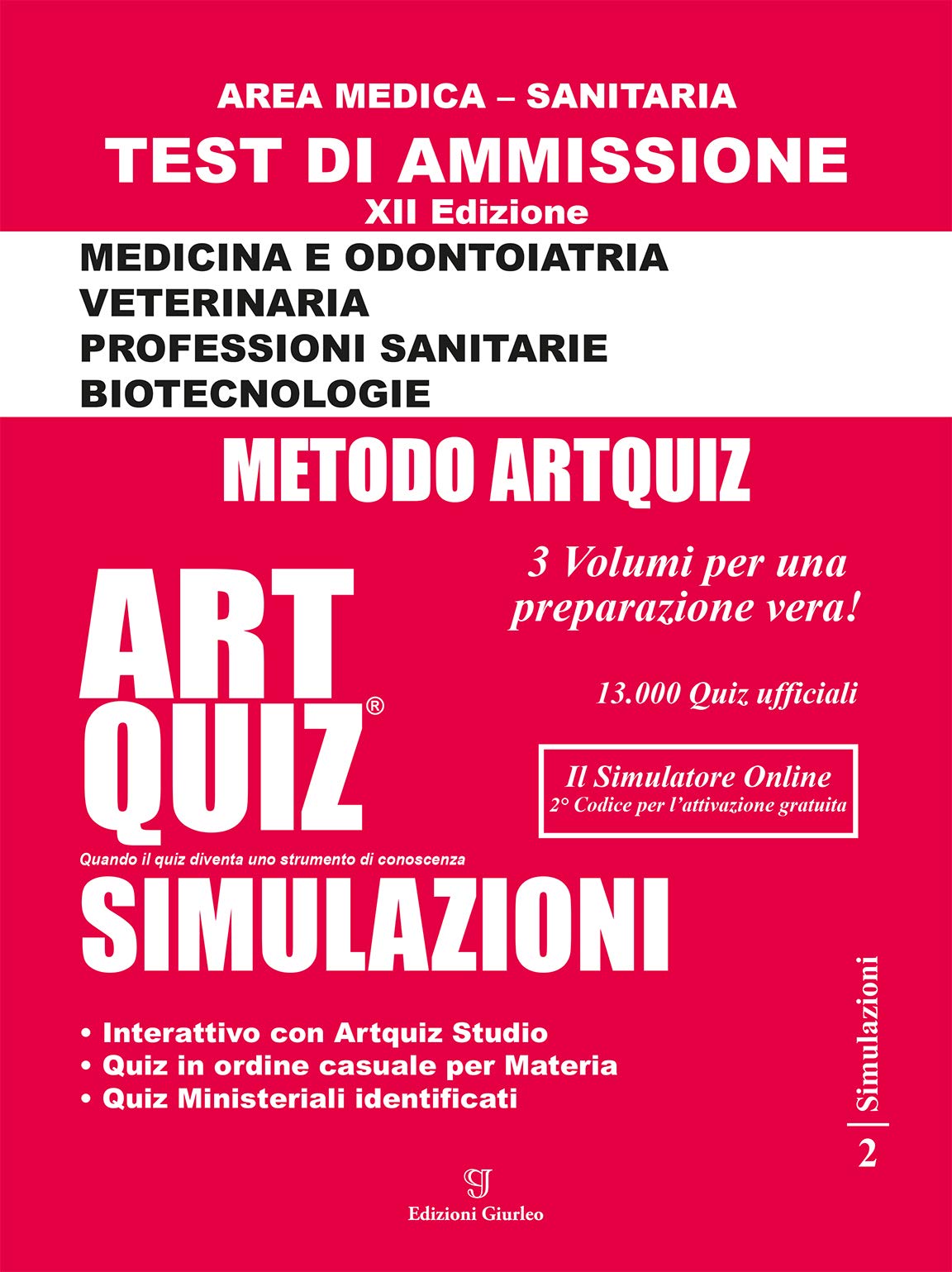 ARTQUIZ SIMULAZIONI XII EDIZIONE TEST AMMISSIONE book