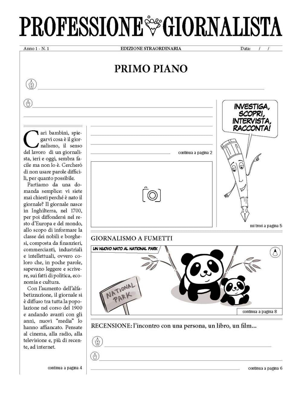 Professione giornalista Children's books
