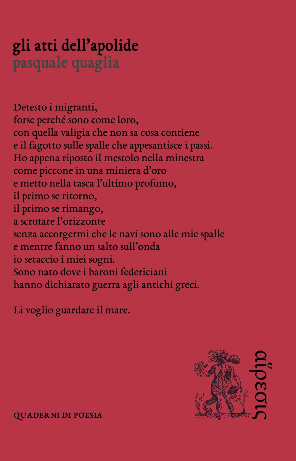 Gli atti dell’apolide (Quaderni di poesia) Poetry