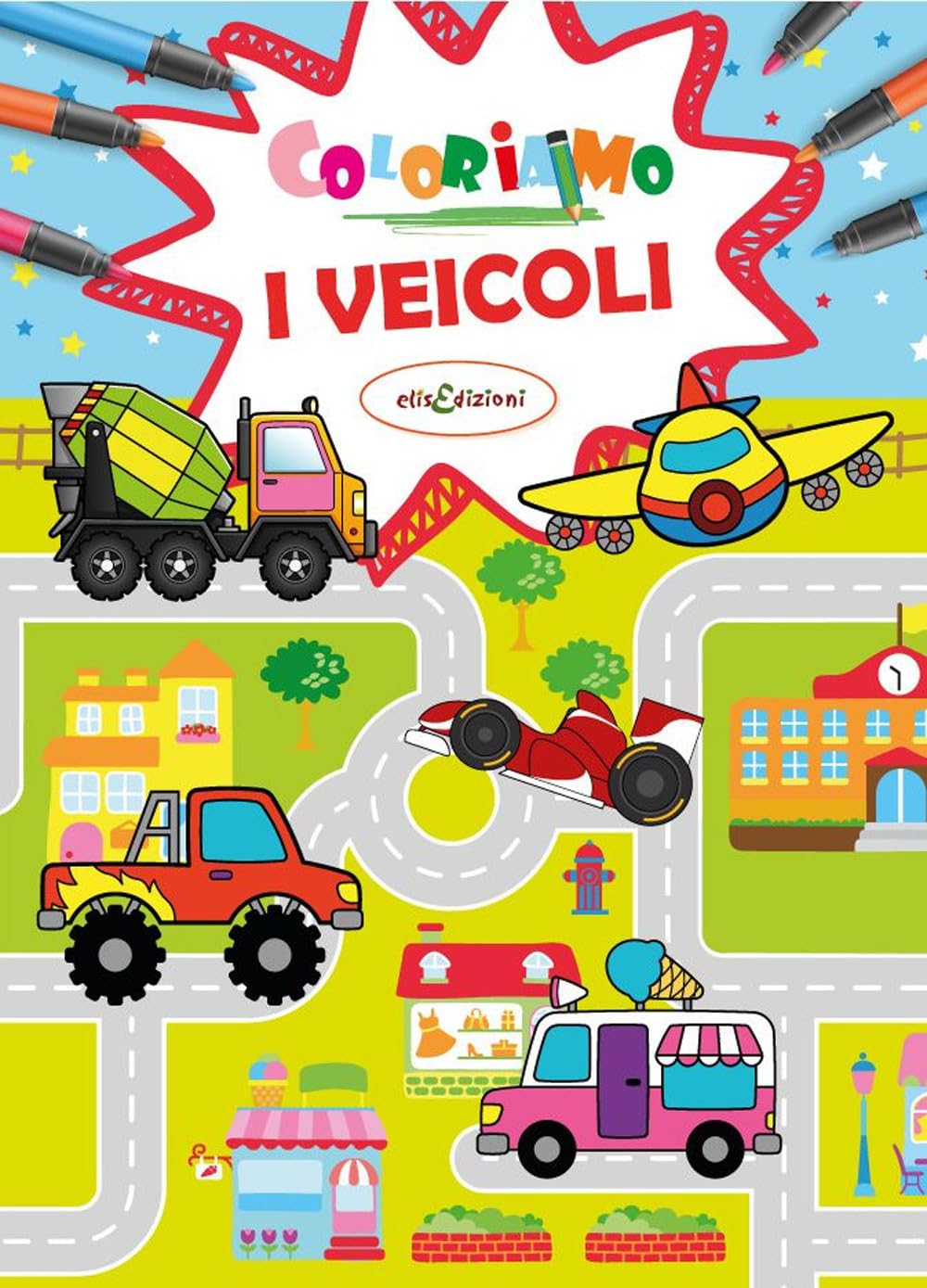 Coloriamo i veicoli. Ediz. a colori Non-fiction