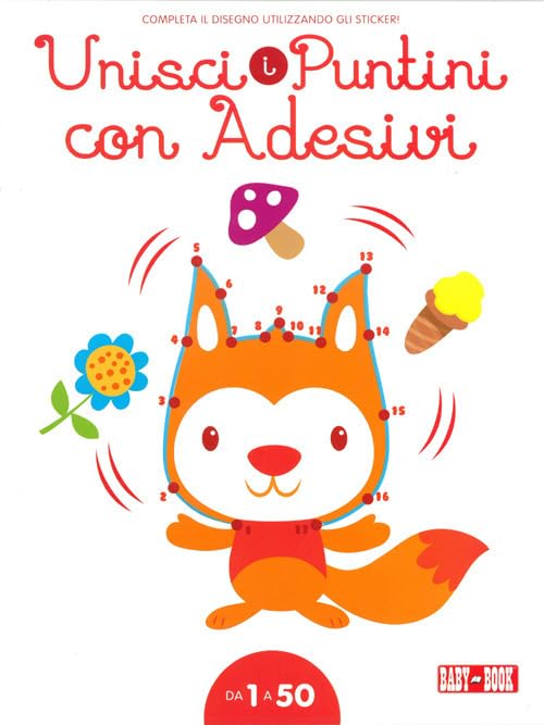 Volpe. Unisci i puntini 1-50. Con adesivi. Ediz. illustrata Tiptoi & Games
