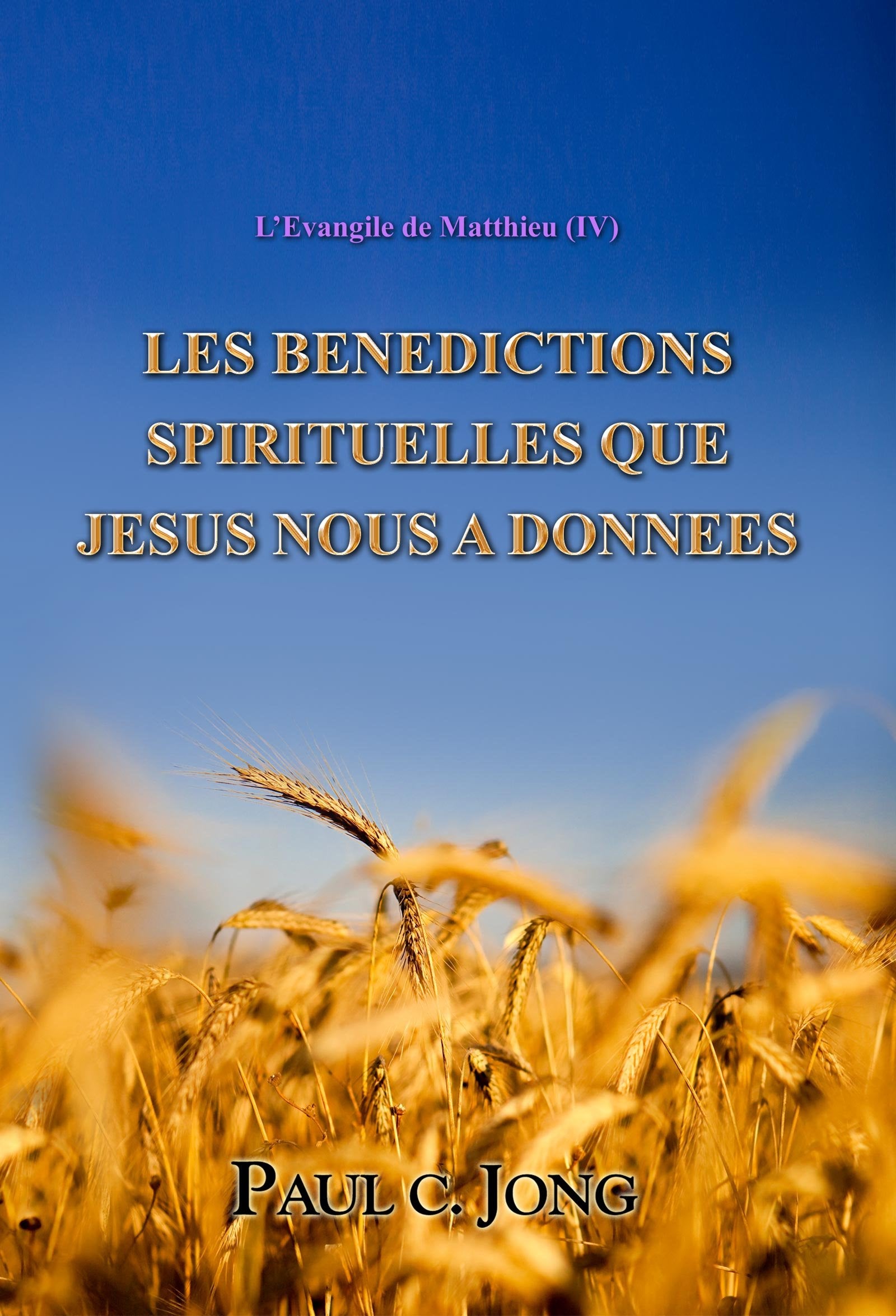 SERMONS SUR L'ÉVANGILE DE MATTHIEU (IV) - LES BÉNÉDICTIONS SPIRITUELLES QUE JÉSUS NOUS A DONNÉES book