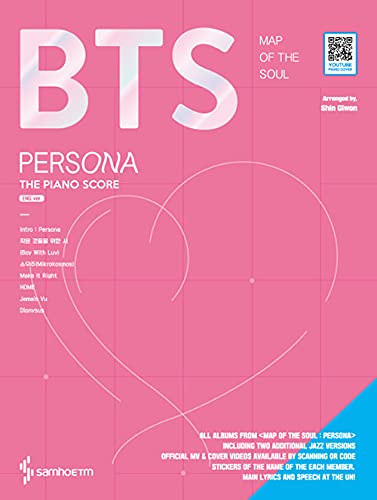 BTS Map of the soul: persona Piano Score (English Ver.) Sheet Music
