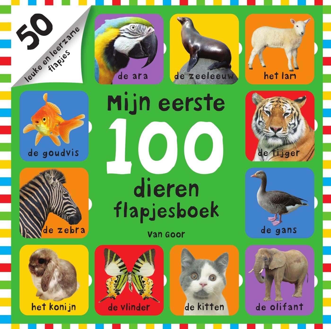 Mijn eerste 100 dieren flapjesboek book