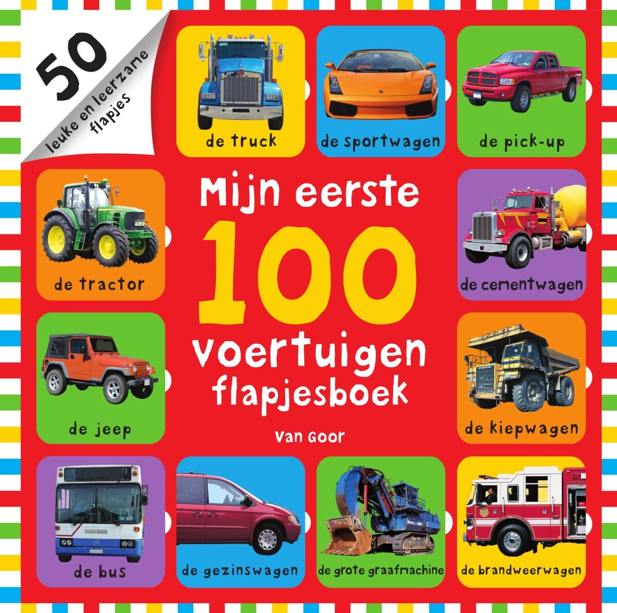 Mijn eerste 100 voertuigen flapjesboek book