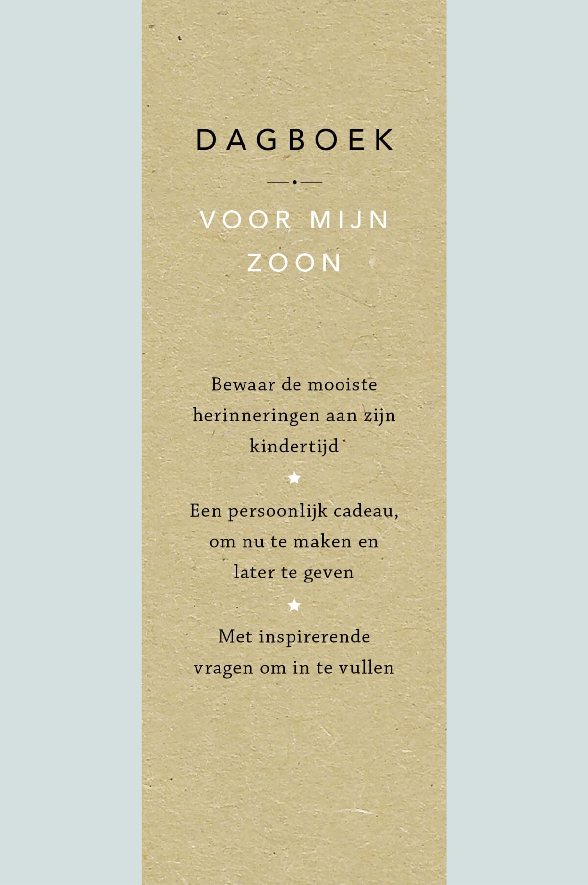 Dagboek voor mijn zoon book